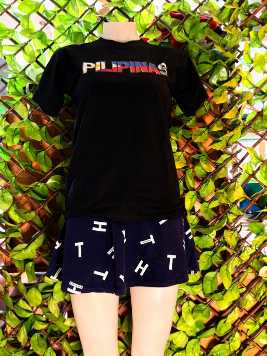 black Filipino design T-shirt