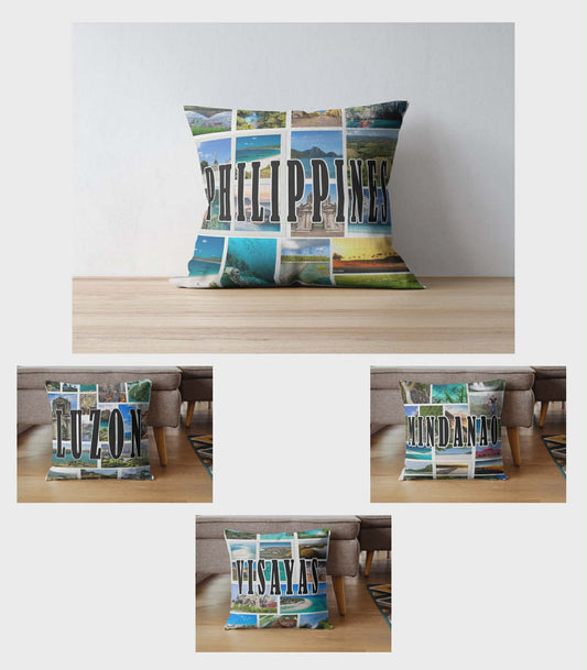 Philippines Travel Pillowcase – Iconic Destinations Collection