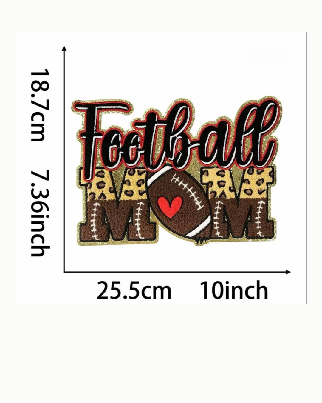 Sports Mom Embroidered Patches – Mother’s Day Collection