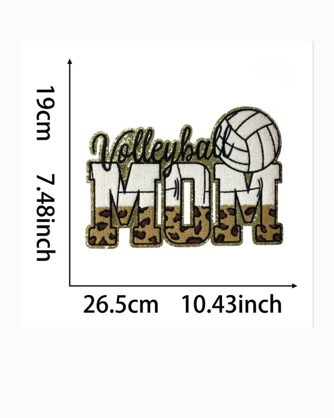 Sports Mom Embroidered Patches – Mother’s Day Collection