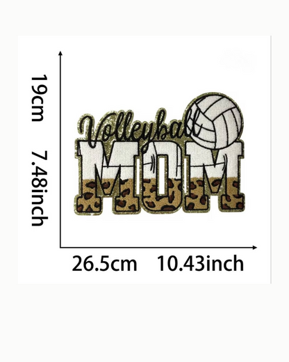 Sports Mom Embroidered Patches – Mother’s Day Collection