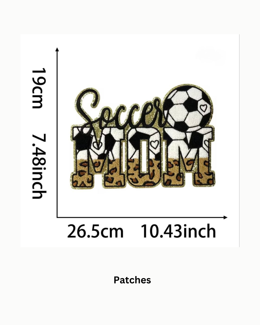 Sports Mom Embroidered Patches – Mother’s Day Collection