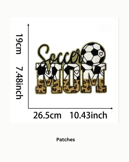 Sports Mom Embroidered Patches – Mother’s Day Collection