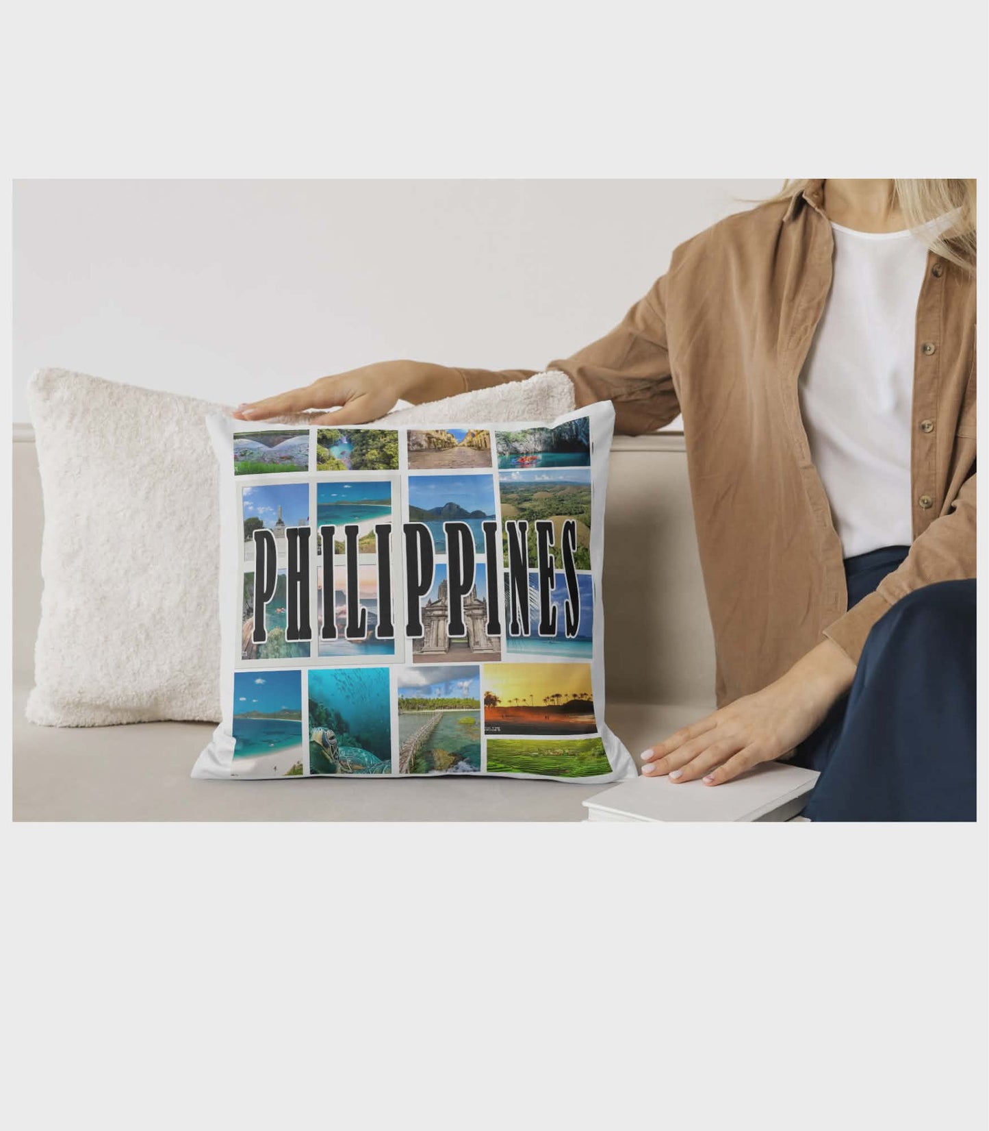 Philippines Travel Pillowcase – Iconic Destinations Collection